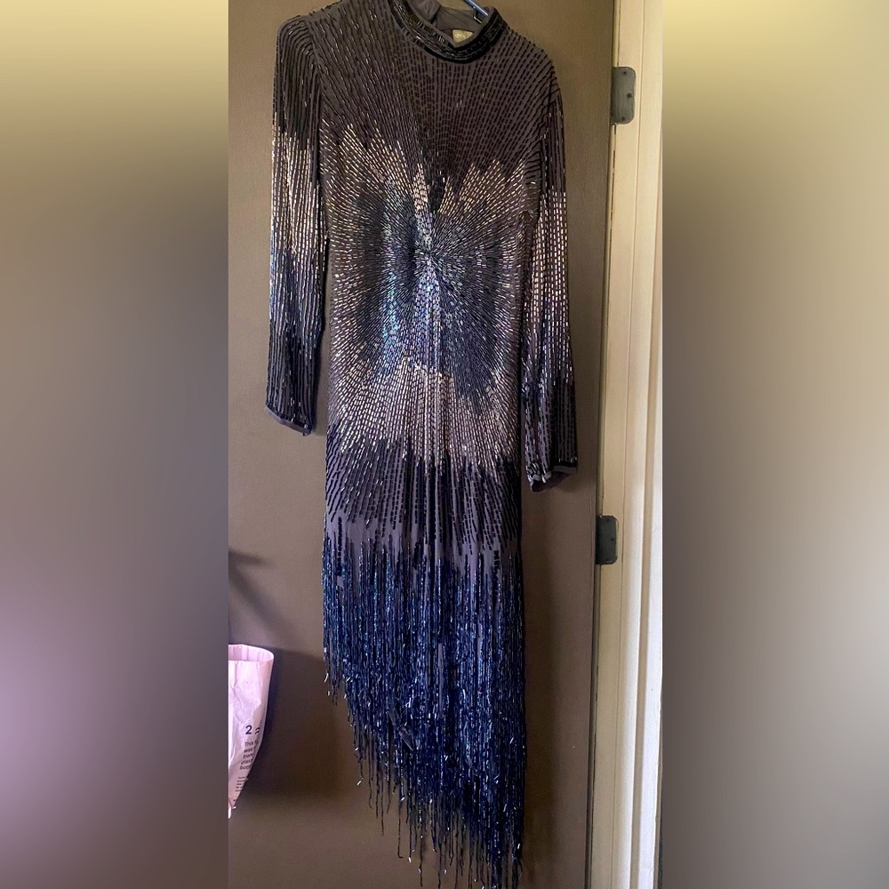 Woman’s ASOS lovely asymmetrical dress open back